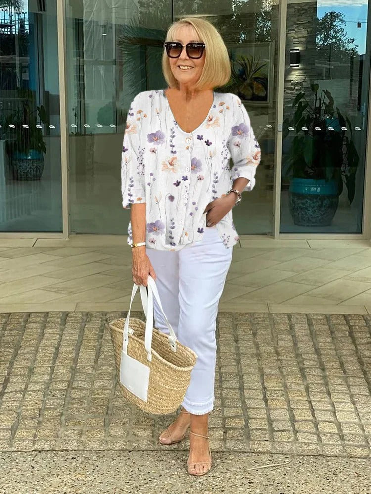 Orelle | Three-Quarter Sleeve Blouse