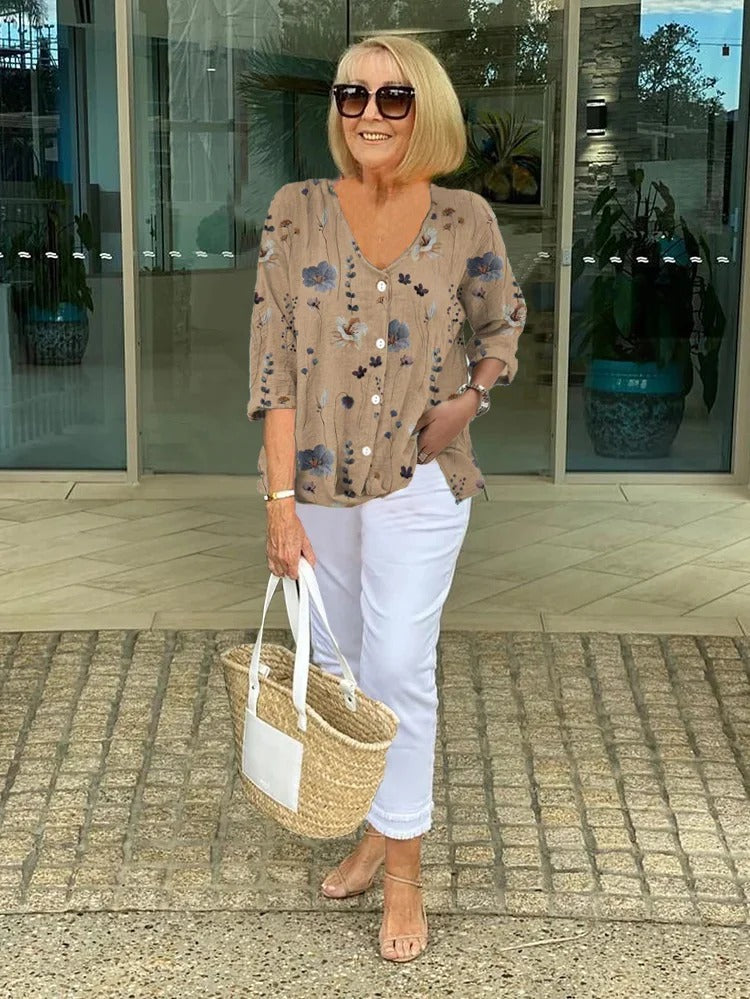 Orelle | Three-Quarter Sleeve Blouse