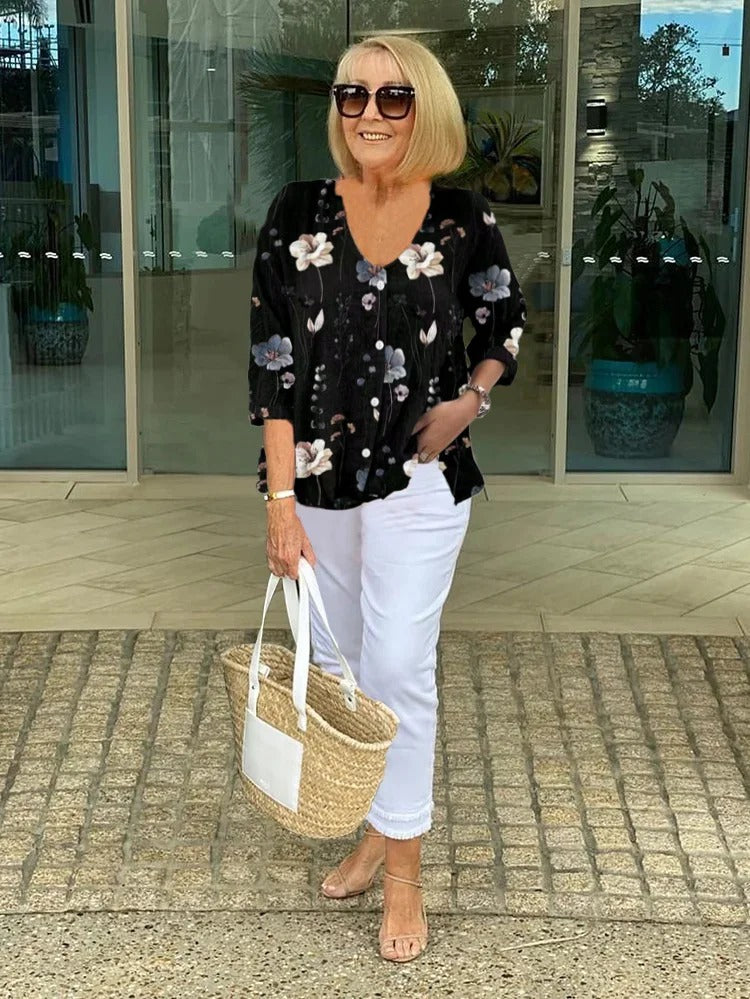 Orelle | Three-Quarter Sleeve Blouse