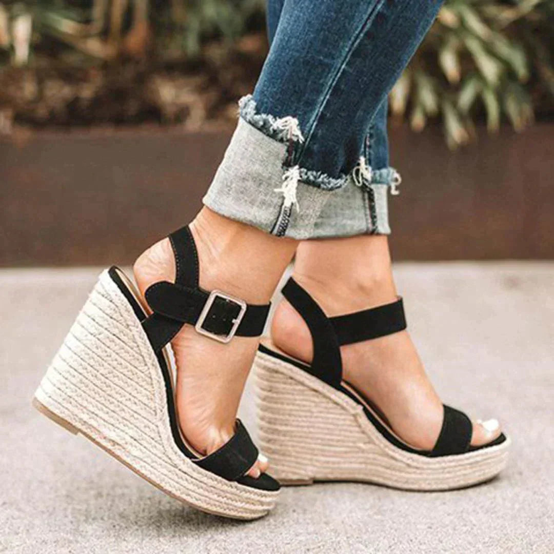 Sofia | Women’s Ankle Strap Espadrilles Wedge Sandals For Summer