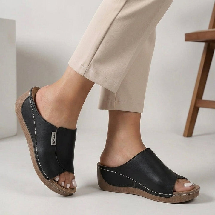 Aria | Women’s Slip-On Orthopedic Wedge Comfort Slippers