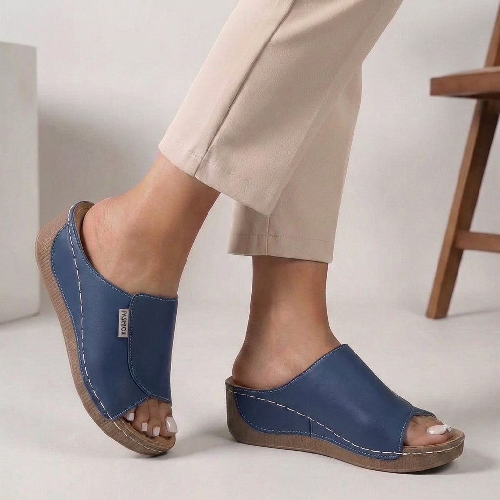Aria | Women’s Slip-On Orthopedic Wedge Comfort Slippers
