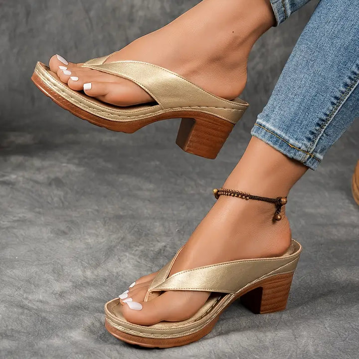 Sienna | Women’s Slip-On Orthopedic Sandal Heels