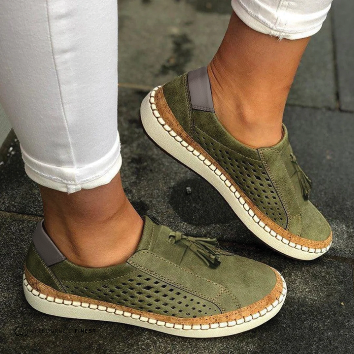 Elena | Perforated Comfort Slip-Ons