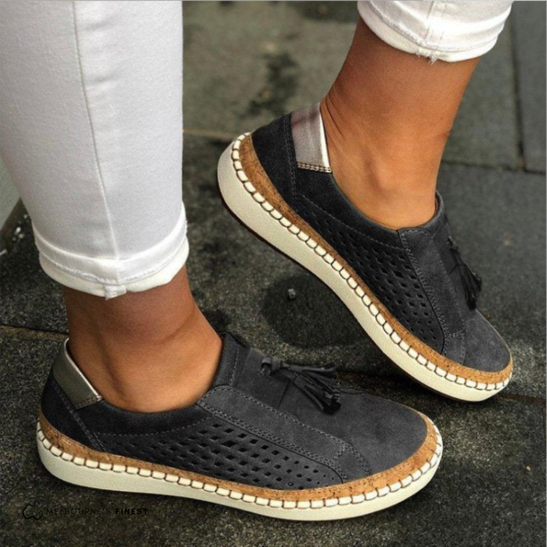 Elena | Perforated Comfort Slip-Ons