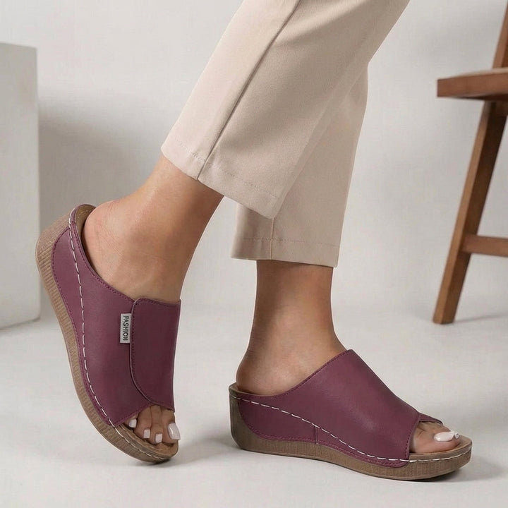 Aria | Women’s Slip-On Orthopedic Wedge Comfort Slippers