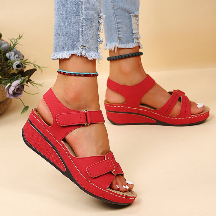 Amelia | Womens Orthopedic Strap Platform Sandals
