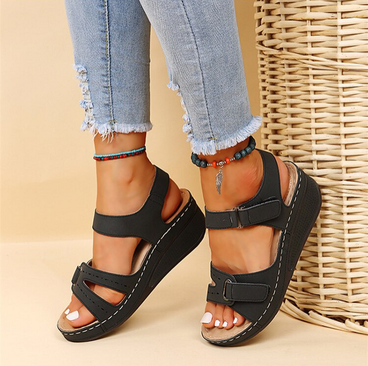 Amelia | Womens Orthopedic Strap Platform Sandals