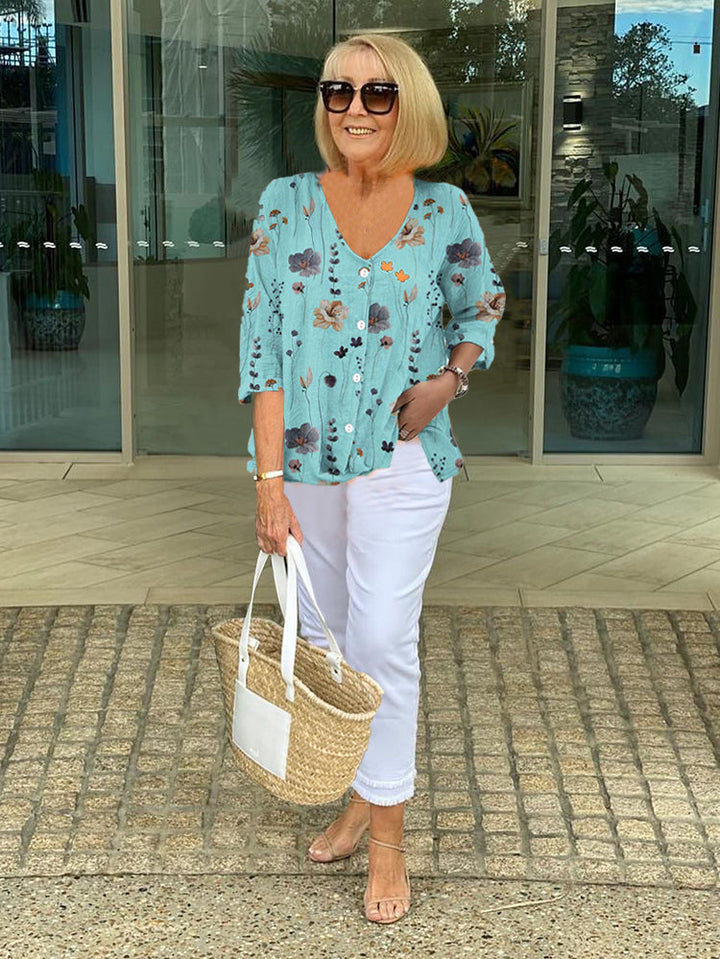 Orelle | Three-Quarter Sleeve Blouse