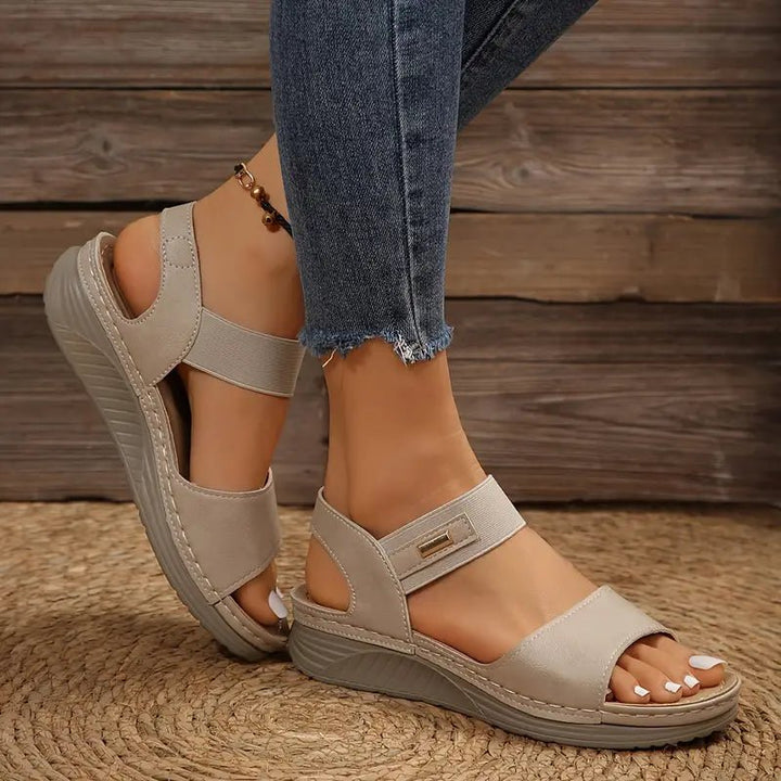 Sophia | Women’s Comfort Strappy Wedge Orthopedic Sandals
