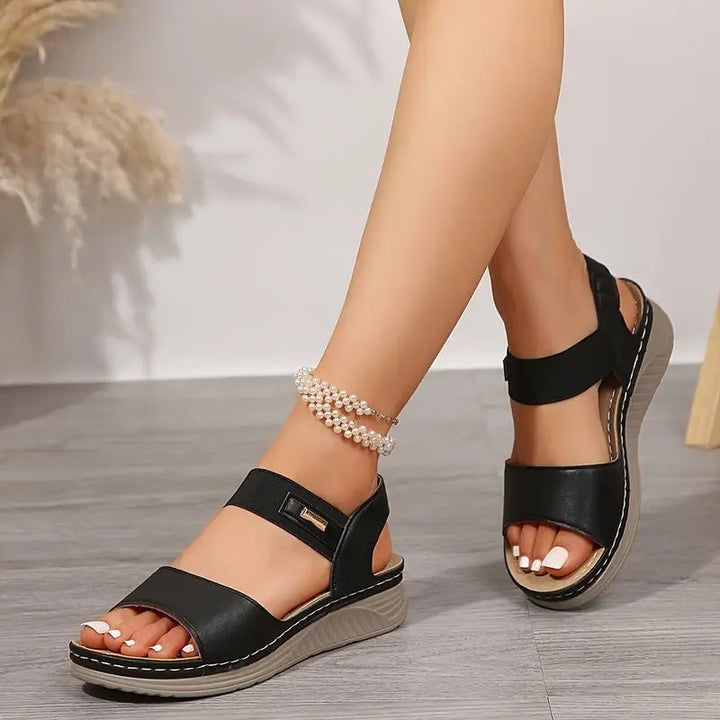 Sophia | Women’s Comfort Strappy Wedge Orthopedic Sandals