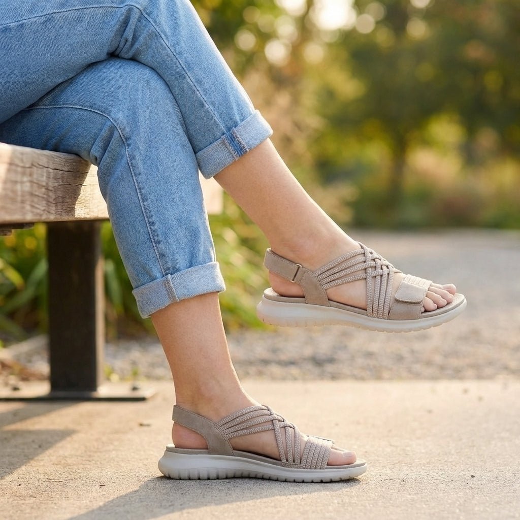 Olivia | Women’s Criss-Cross Strappy Orthopedic Comfort Sandals