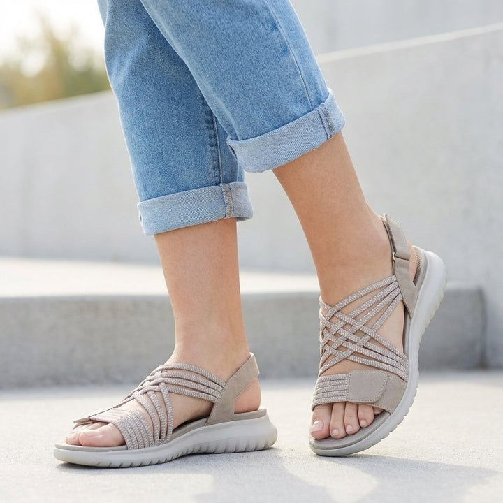 Olivia | Women’s Criss-Cross Strappy Orthopedic Comfort Sandals